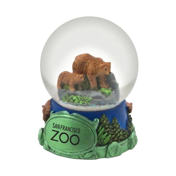 GRIZZLY BEAR SNOW GLOBE (LARGE)